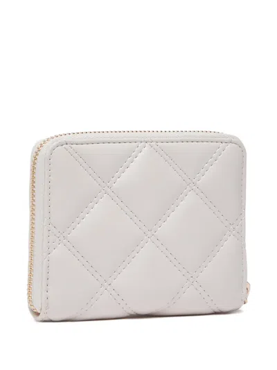 Liu •jo Monogram-plaque Quilted Wallet In Neutral