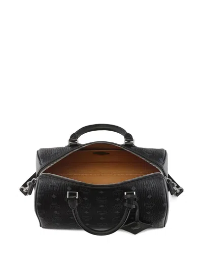 Mcm Ella Boston Bag In Maxi Monogram Leather In Pink