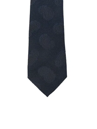 Bigi Milano Paisley Silk Tie In Blue