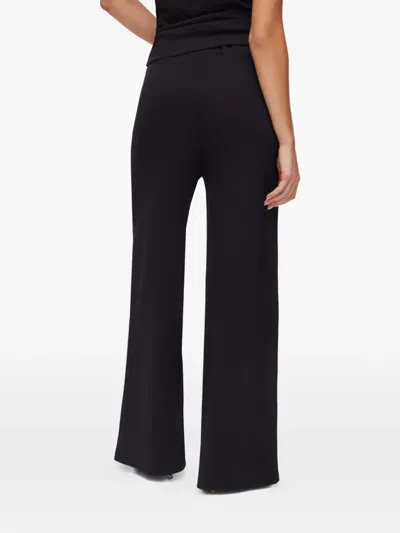 Liu •jo Chain-detail Knitted Trousers In Black