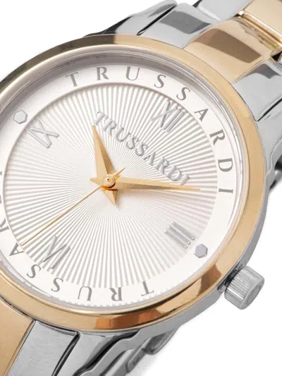 Trussardi Two-tone 30mm Watch In Gold
