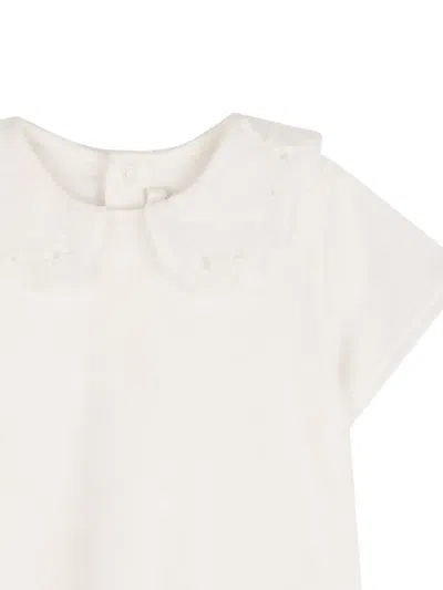 Chloé Lace-collar Top In White