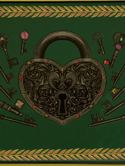 Etro Home Rectangular-shape Ceramic Tray (29.5cm X 20cm) In Green