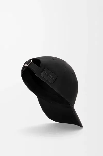 Loewe Logo-patch Baseball Cap In Black