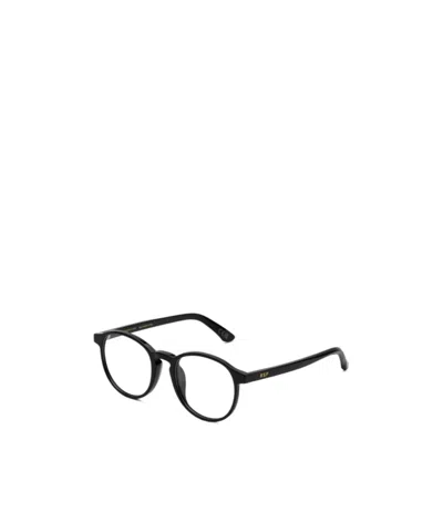 Retrosuperfuture Geometric Frame Eyeglasses (non-prescription) In Black