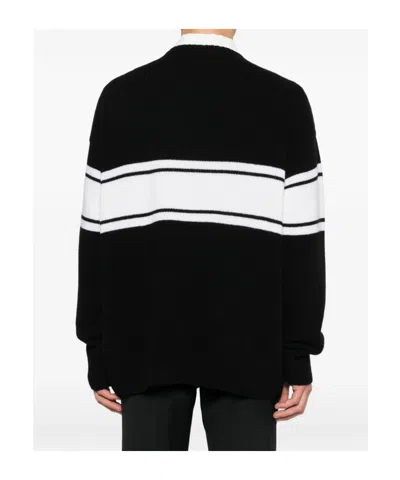 Amiri Long-sleeved Knitted Pullover In Black