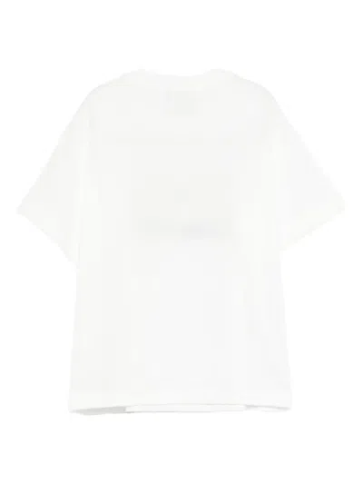 Fendi White T-shirt In Brown