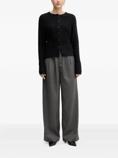 Sandro Ferrone Buttoned Cardigan In Black