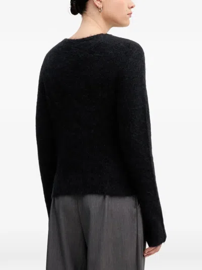 Sandro Ferrone Buttoned Cardigan In Black