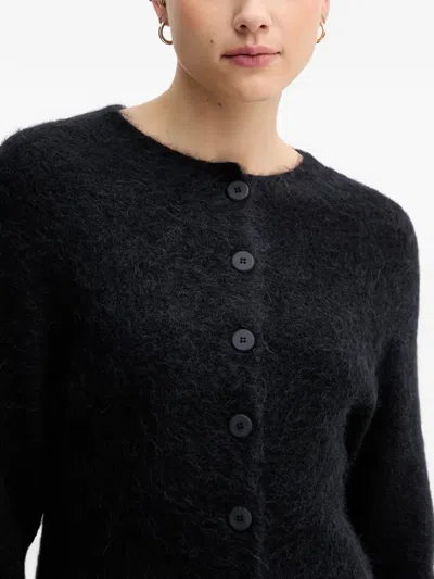 Sandro Ferrone Buttoned Cardigan In Black