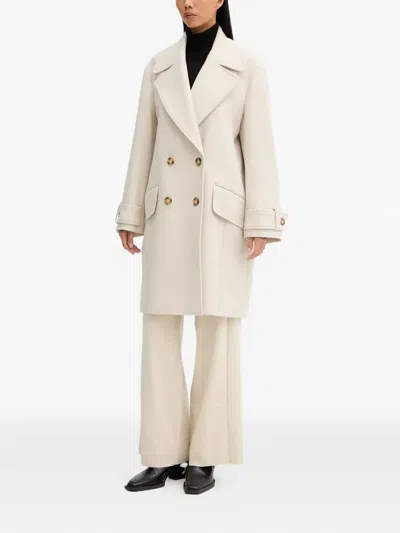 Ps By Paul Smith Buttoned Double-breasted Coat In Gray