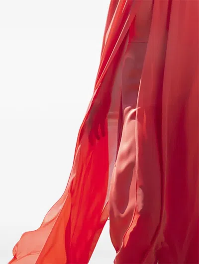 Hanita Halterneck Jumpsuit In Red