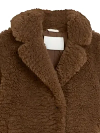 Marc O'polo Teddy Button-up Coat In Brown