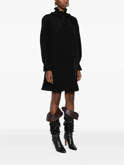 荷叶边迷你连衣裙