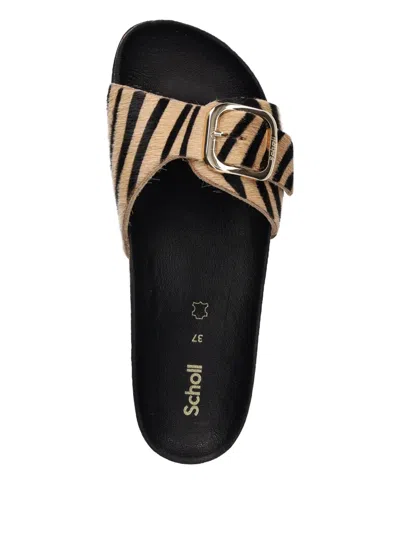 Scholl Kathleen Zebra-print Slides In Multi