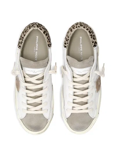 Philippe Model Animal Print Prsx Low Trainers In White