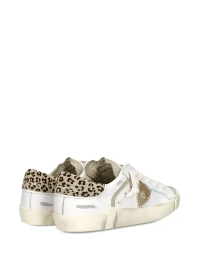 Philippe Model Animal Print Prsx Low Trainers In White