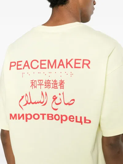 Oamc Peacemaker T-shirt In Yellow