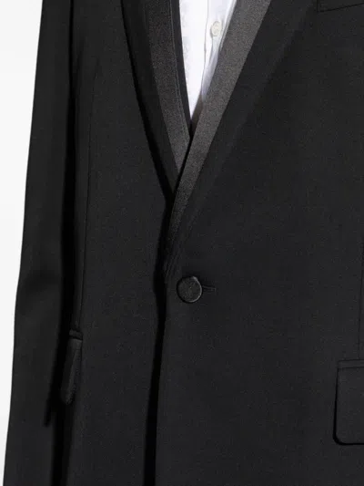 Alexander Mcqueen Shawl-lapel Single-breasted Blazer In Black