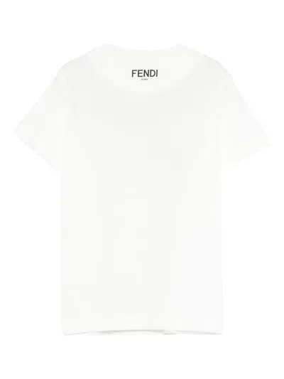 Fendi Graphic T-shirt In White