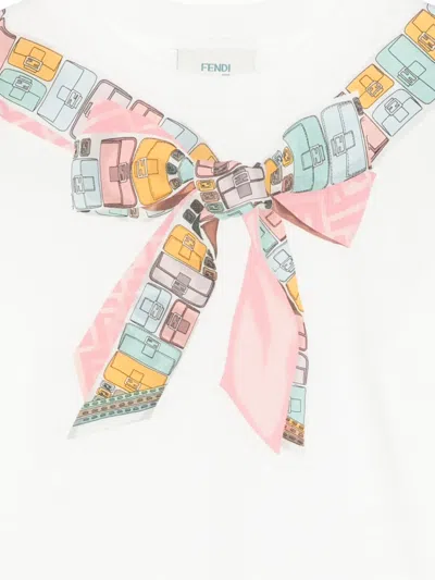 Fendi Graphic T-shirt In White