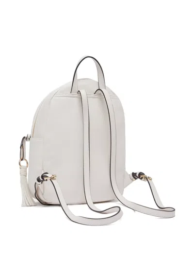 Liu •jo Medium Logo-lettering Backpack In White