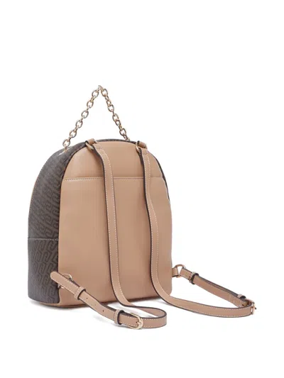 Liu •jo Monogram-pattern Backpack In Brown