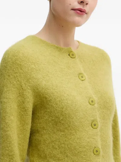 Sandro Ferrone Buttoned Cardigan In Green