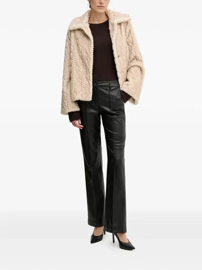 Sandro Ferrone Ribbed Long-sleeve Sweater In Brown