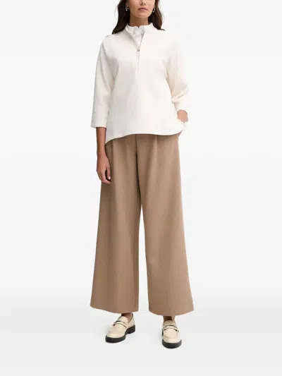 Joop Zip Embroidered Blouse In Neutral