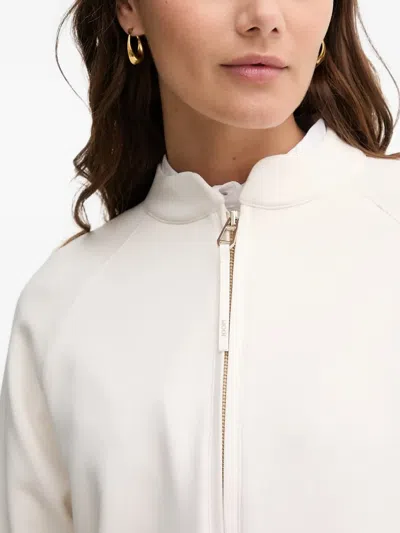 Joop Zip Embroidered Blouse In Neutral