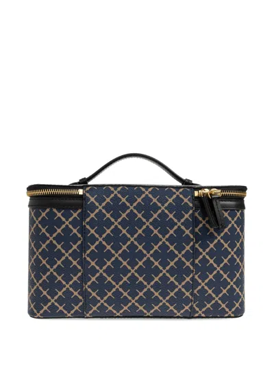 By Malene Birger Patterned Vanity Bag In Blue