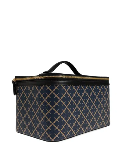 By Malene Birger Patterned Vanity Bag In Blue