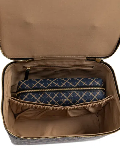 By Malene Birger Patterned Vanity Bag In Blue