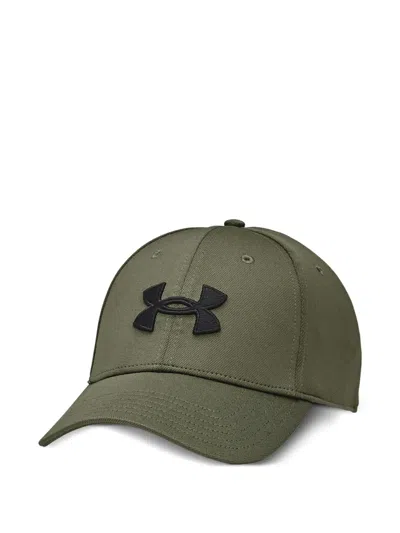Under Armour Blitzing Logo Baseball Cap In Green