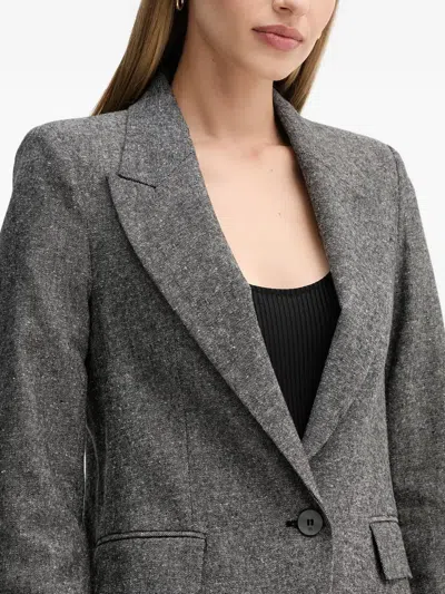 Pedro Del Hierro Button-up Blazer In Gray