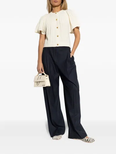 Frame Buttoned Cardigan In White