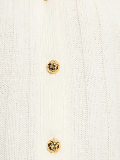 Frame Buttoned Cardigan In White