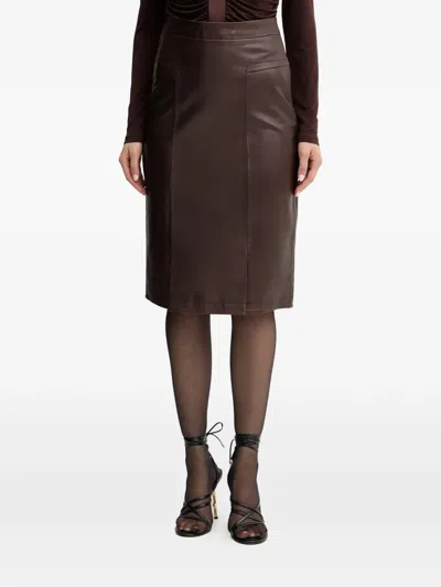 拼接中长半身裙