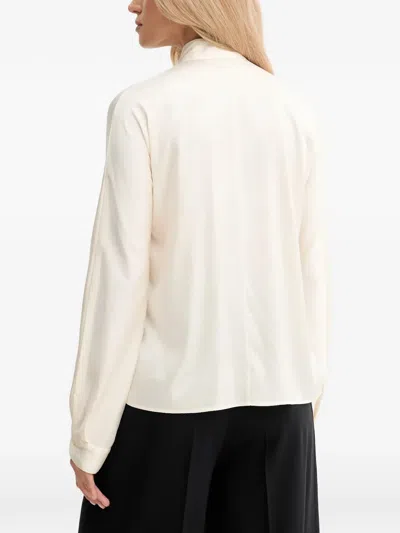 Forte Forte Tassel Mock-neck Blouse In White