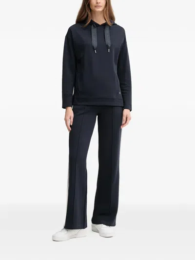 Joop Talina Stripe Drawstring Trousers In Blue