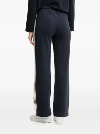Joop Talina Stripe Drawstring Trousers In Blue