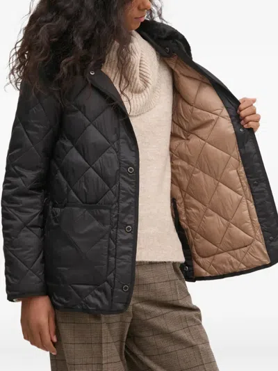 Pedro Del Hierro Button-fastening Quilted Jacket In Black