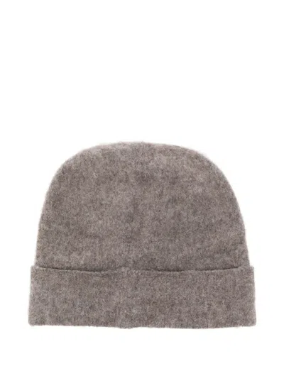 Represent Initial-logo Beanie Hat In Brown