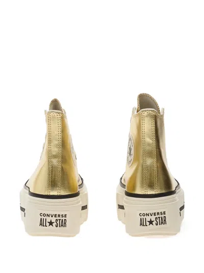 Converse Chuck Taylor All Star Lift Double Stack Platform Sneakers In Gold