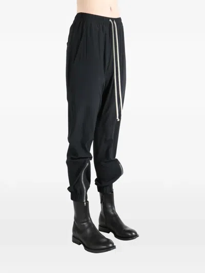 Rick Owens Tecuatl Drawstring Track Pants In Black