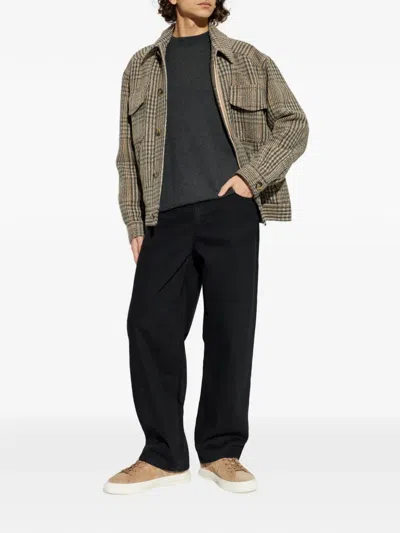 Isabel Marant Folco Checked Flap-pocket Jacket In Brown
