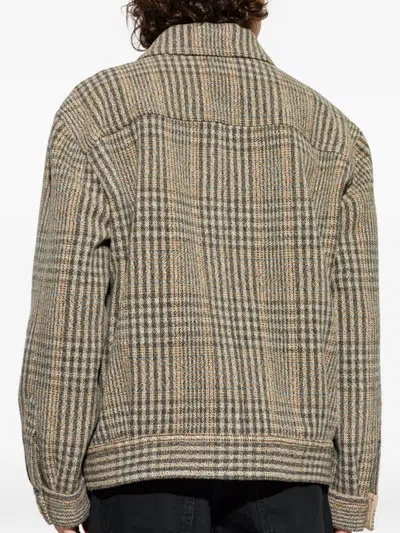 Isabel Marant Folco Checked Flap-pocket Jacket In Brown