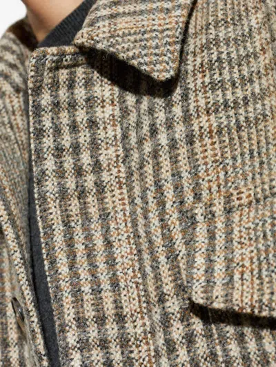 Isabel Marant Folco Checked Flap-pocket Jacket In Brown