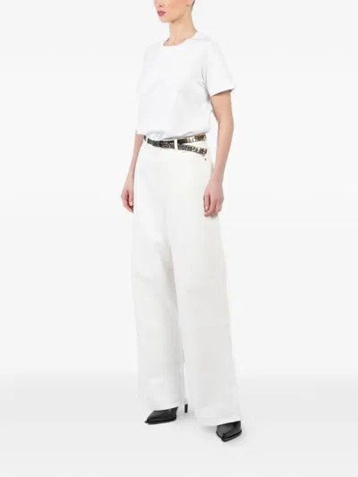 Teurn Studios Cotton Jeans In White